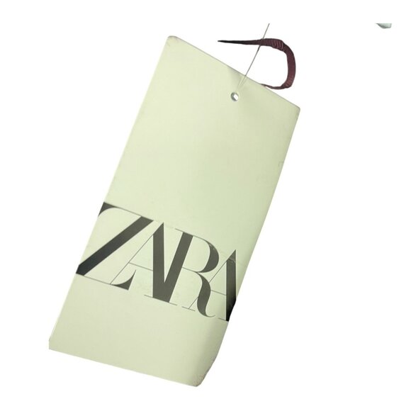 Zara Women Sweater Cardigan Coat L XL Wine Metallic Thread Jacquard 2756/128 NWT - Picture 7 of 15